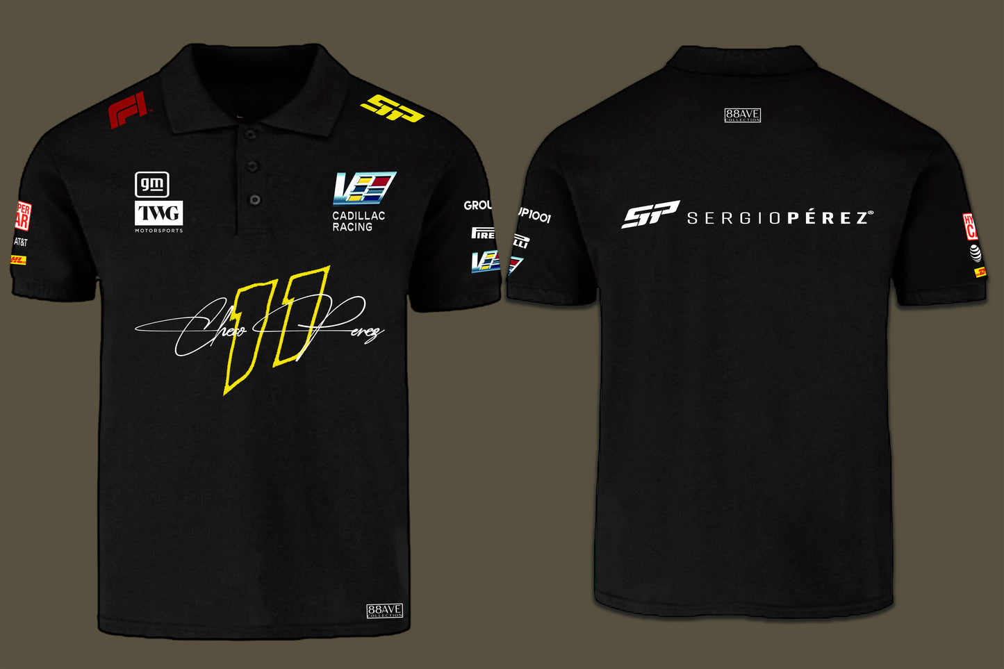 Short Sleeve Shirt Polo - Cadilac 2026 Formula 1 Model 08